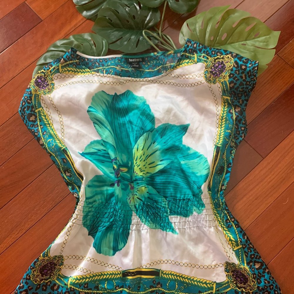 Feathers Floral Top